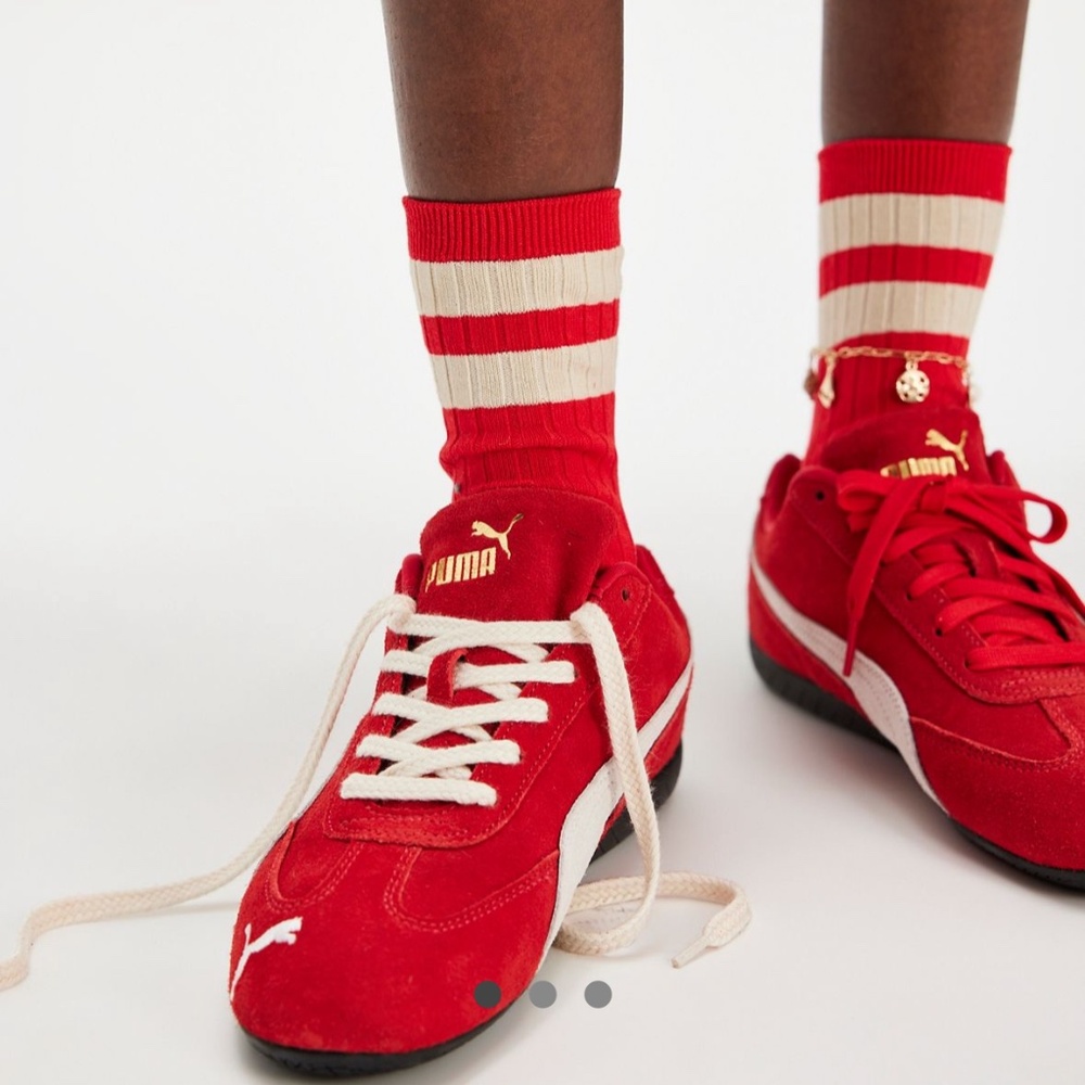 Puma speedcat OG sneakers Red/white sz 9 usa